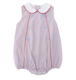 Zuccini Patriotic Stripe Seersucker Bubble