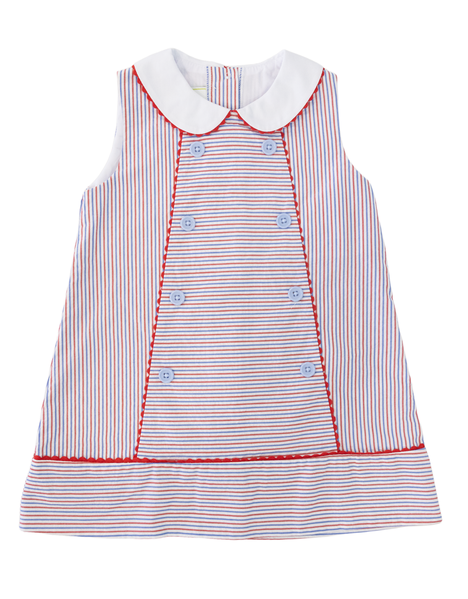 Zuccini ZS26 Patriotic Stripe Seersucker Dress