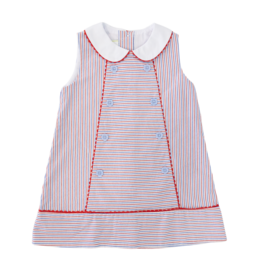 Zuccini Patriotic Stripe Seersucker Dress