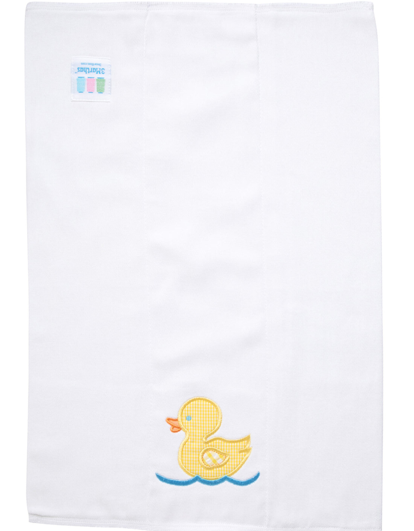 3 Marthas 3M appliqued burp pad Yellow Duck