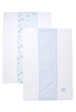 3 Marthas 3M 2 Burp Set 193-132 Blue Sailboat