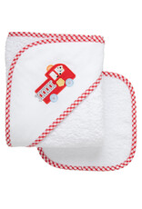 3 Marthas 3M Boxed Hooded Towel Set Firetruck