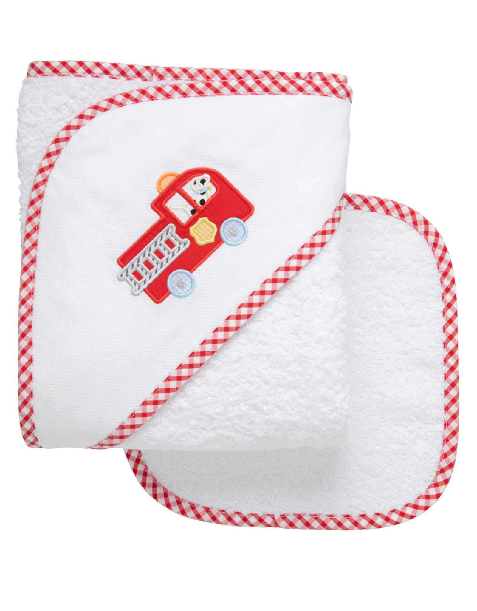 3 Marthas 3M Boxed Hooded Towel Set Firetruck