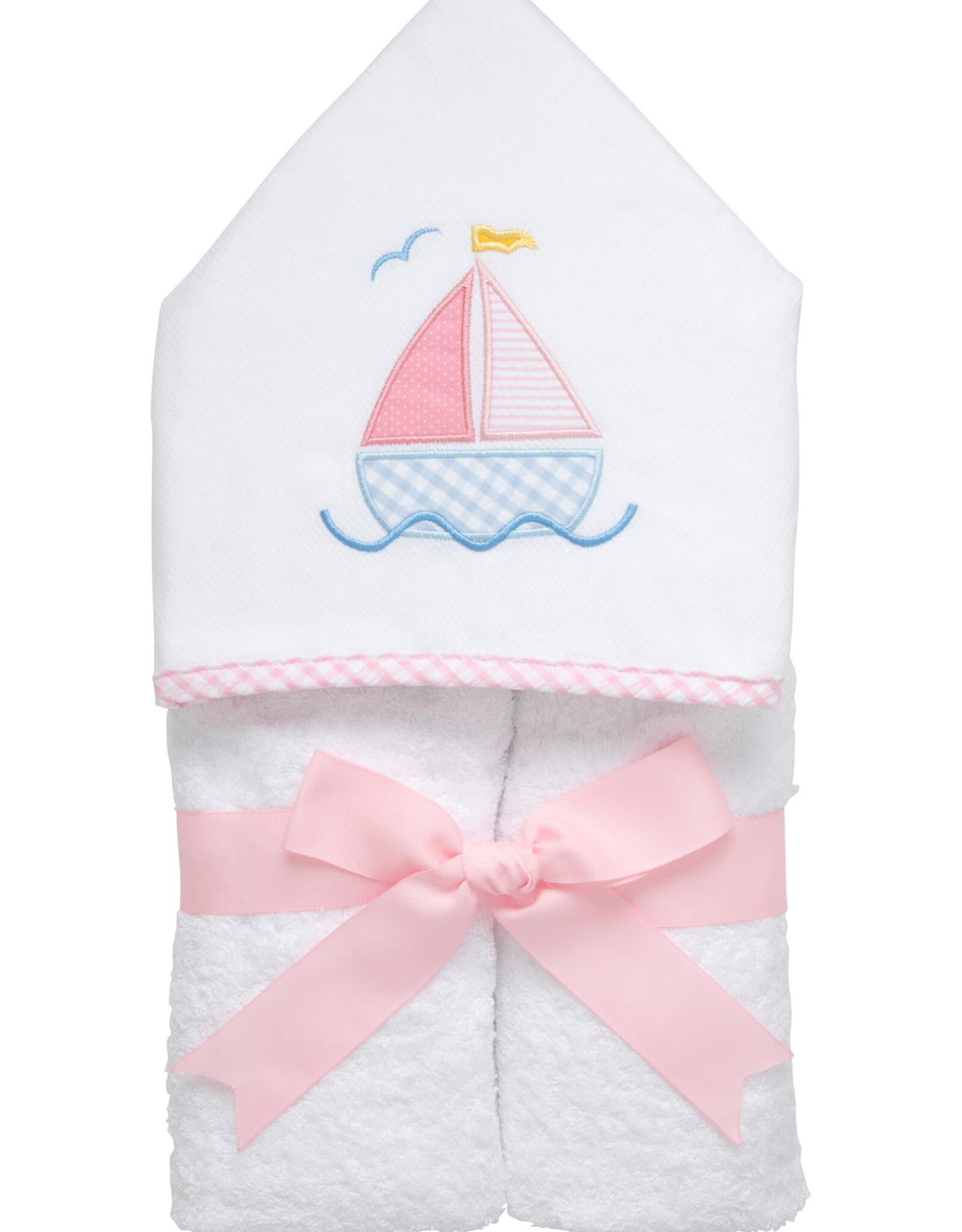 3 Marthas 3M Everykid Towel pink sailboat