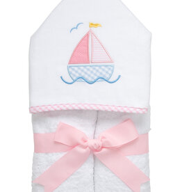 3 Marthas Everykid Towel pink sailboat