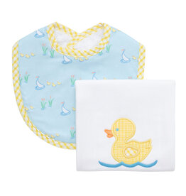 3 Marthas boxed burp/bib set Yellow Duck