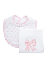 3 Marthas 3M boxed burp/bib set bow