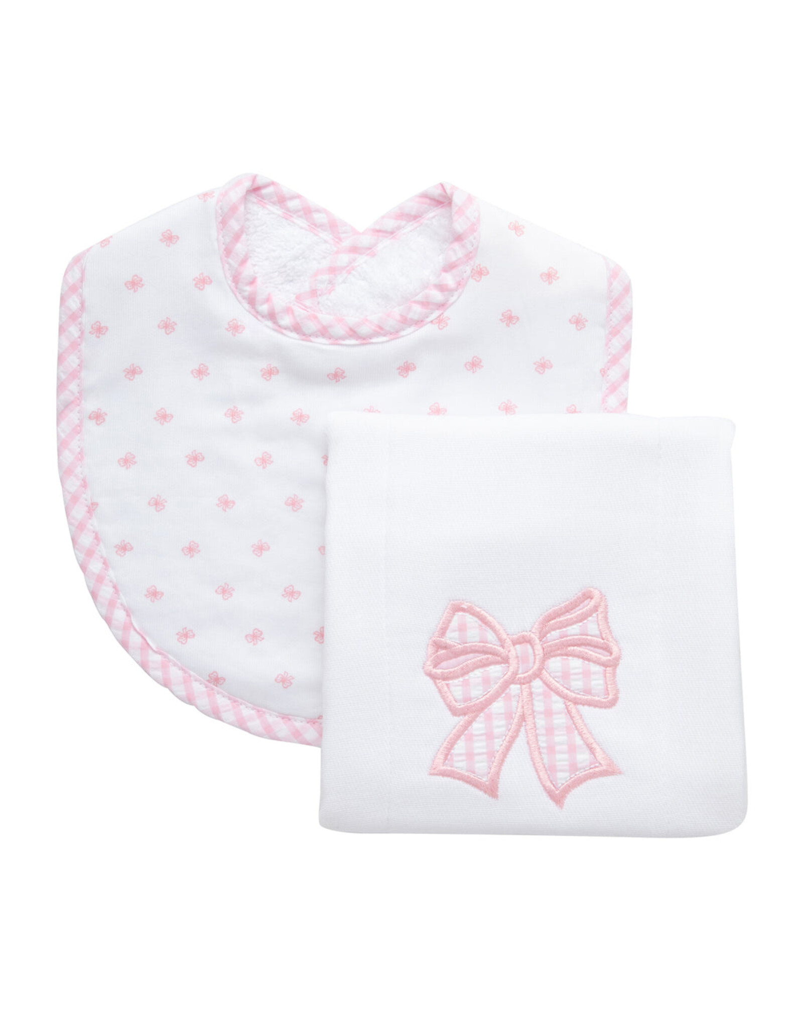 3 Marthas 3M boxed burp/bib set bow