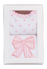 3 Marthas 3M boxed burp/bib set bow
