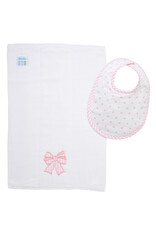 3 Marthas 3M boxed burp/bib set bow