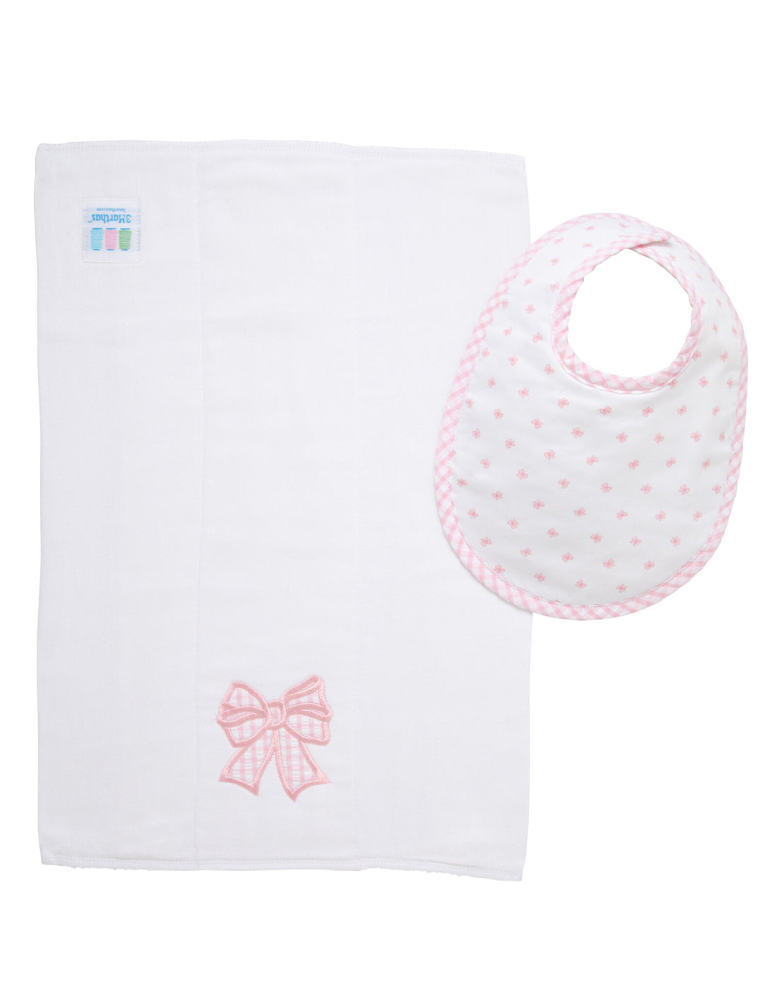 3 Marthas 3M boxed burp/bib set bow