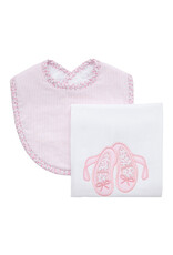 3 Marthas 3M boxed burp/bib set Ballet