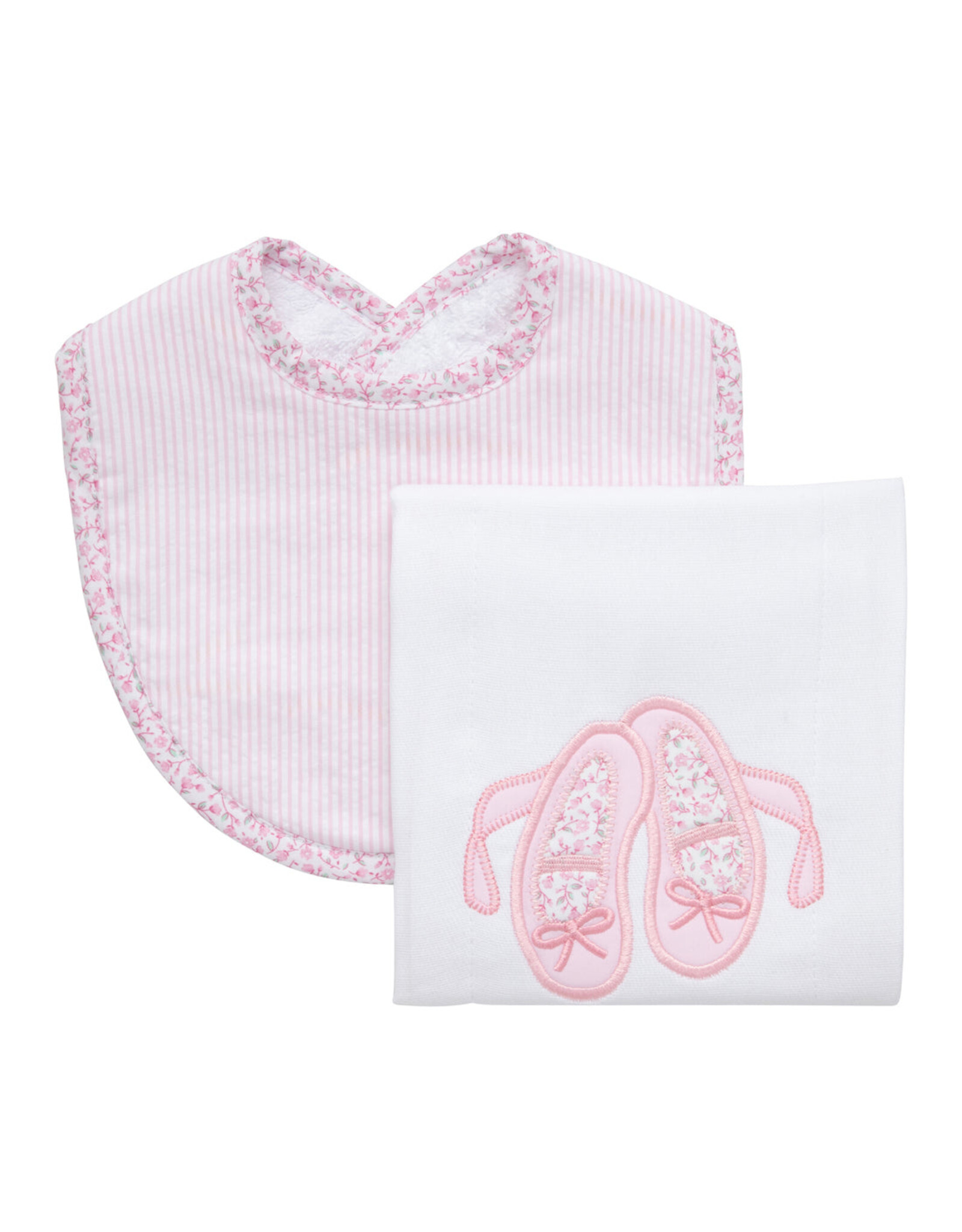 3 Marthas 3M boxed burp/bib set Ballet