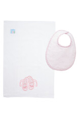 3 Marthas 3M boxed burp/bib set Ballet