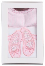 3 Marthas 3M boxed burp/bib set Ballet