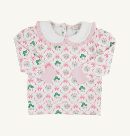 TBBC Maude's Ruffle Cassidy Crewneck Boxwoods and Bows