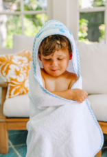 3 Marthas 3M Boxed Hooded Towel Set Blue Plane