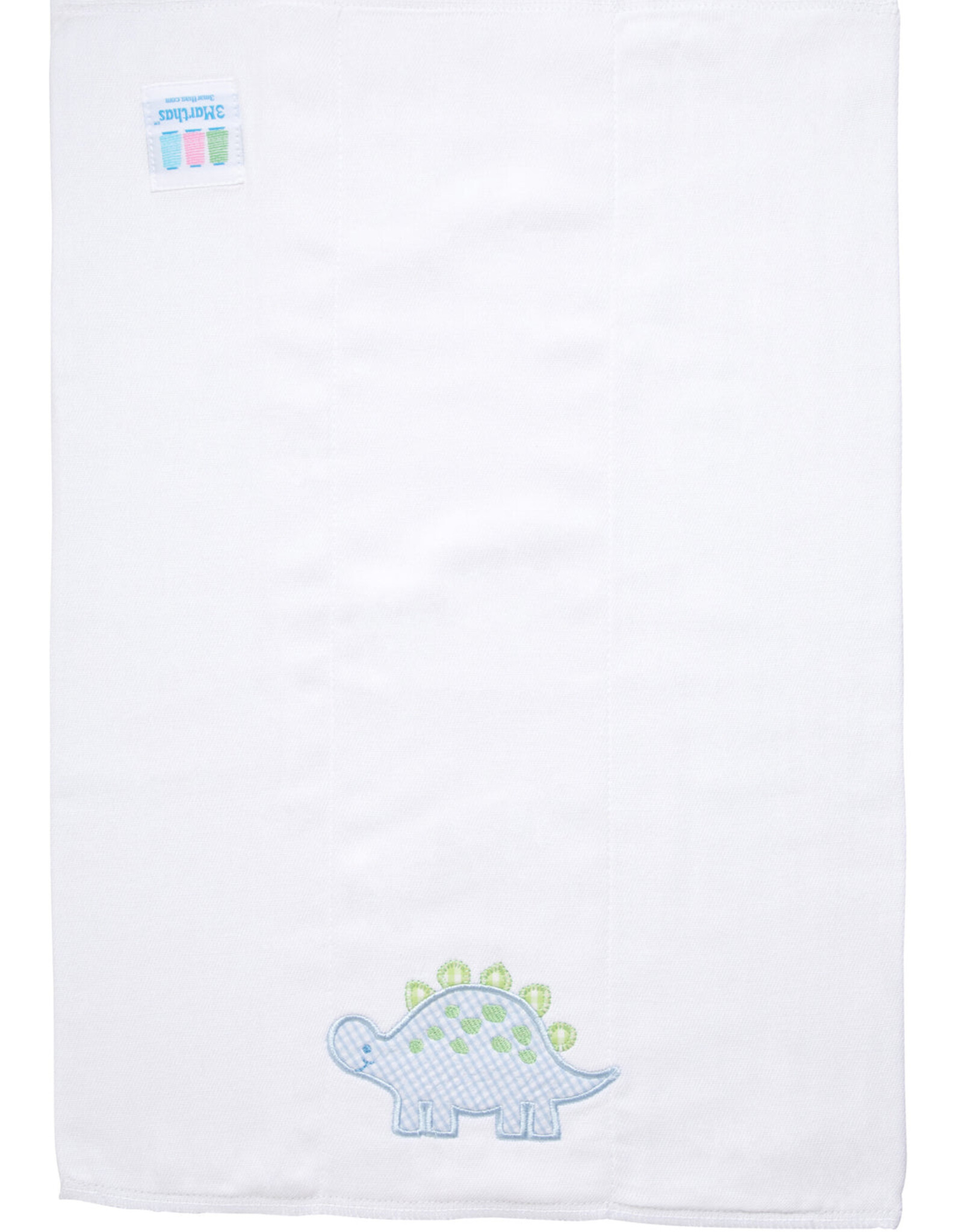 3 Marthas 3M appliqued burp pad Dino 131B