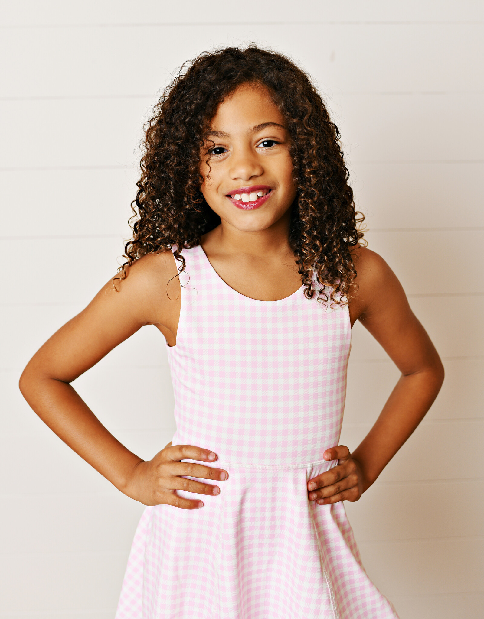 Swoon Baby 2605 Pink Gingham Dress