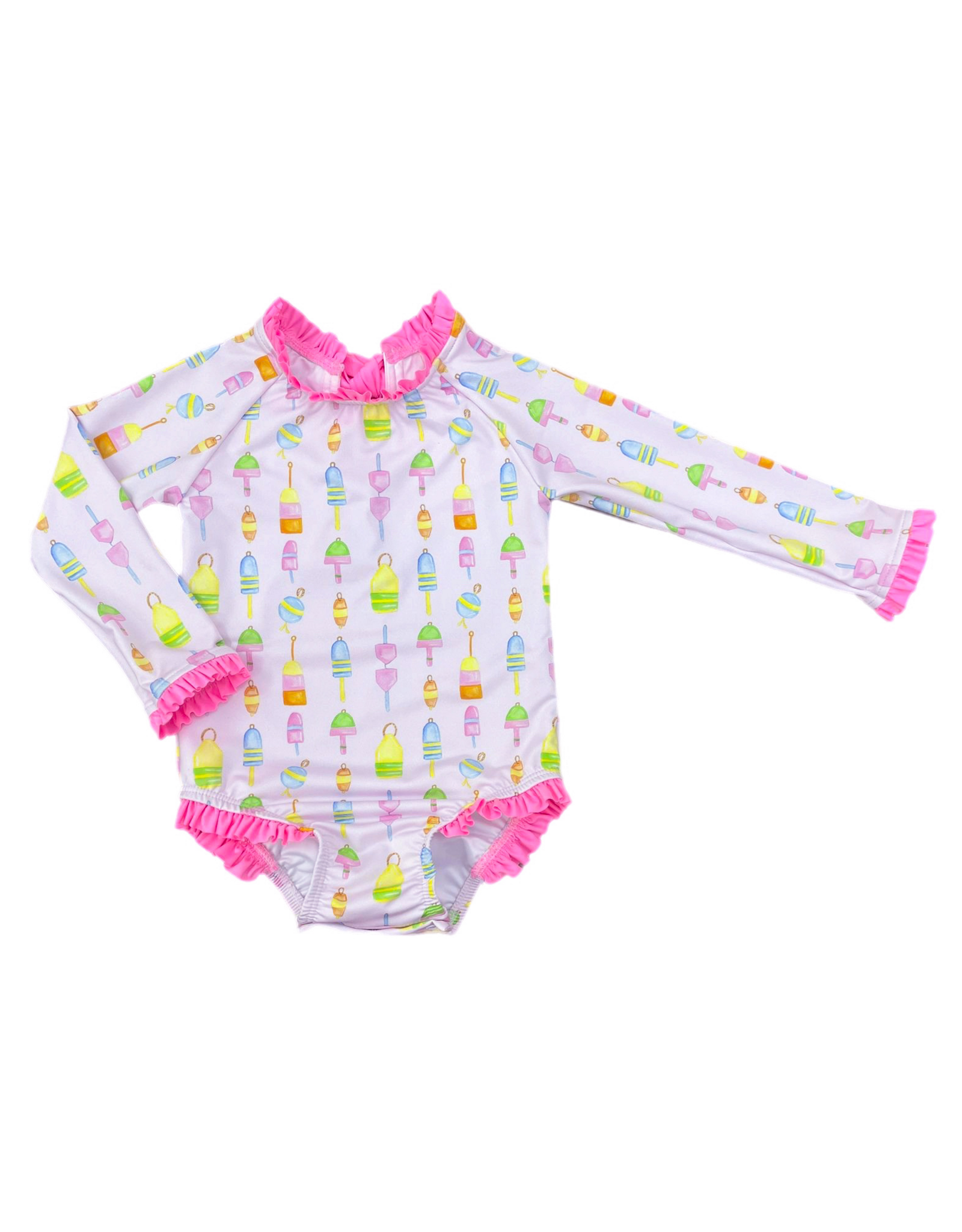 James and Lottie JL26 Leighton One Piece Rash  Guard Set Reel Fun