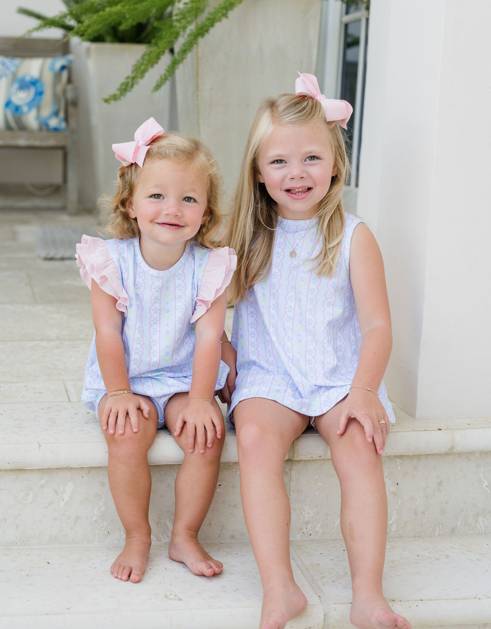 James and Lottie JL26 Lottie Bloomer Set Floral Scallop
