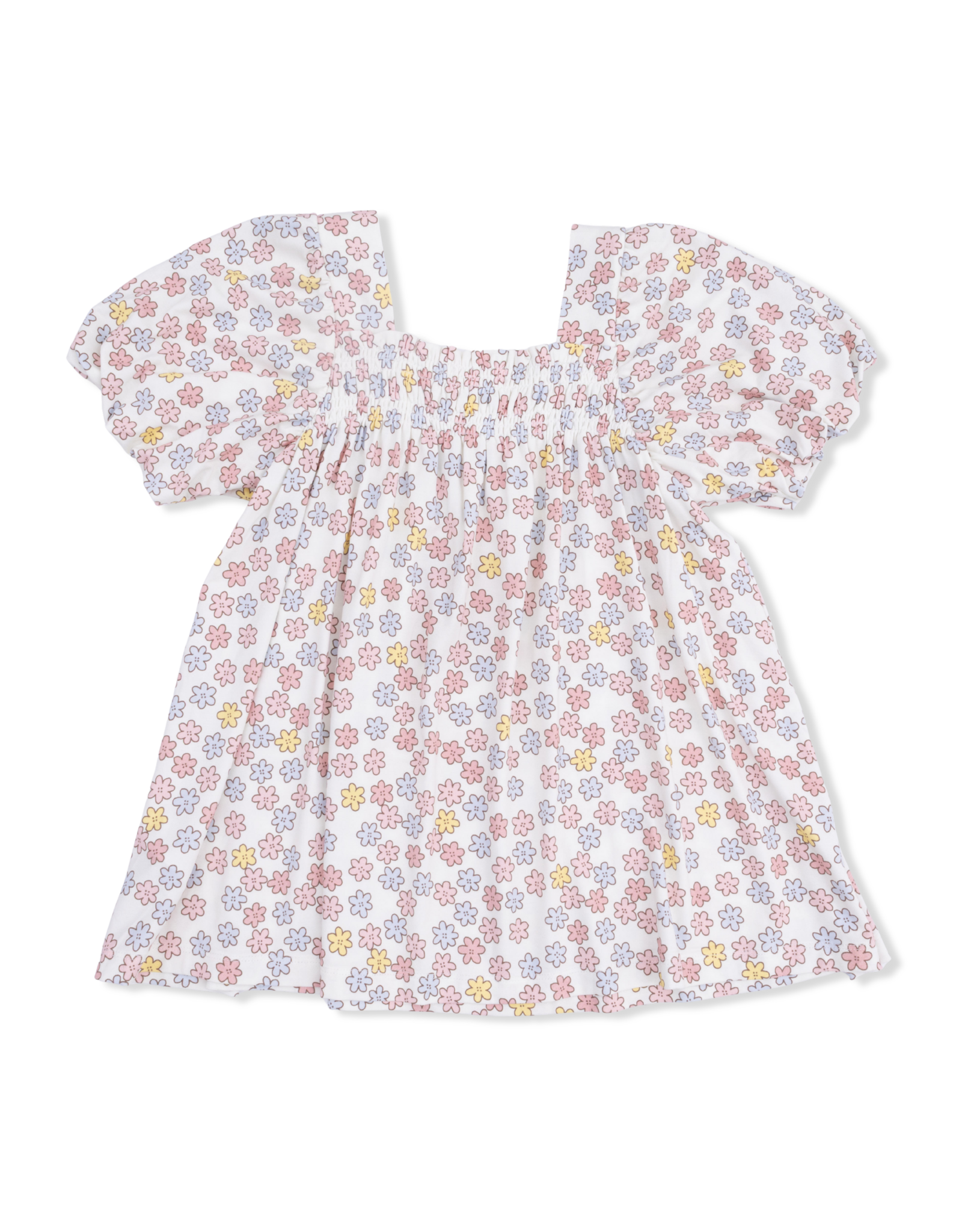 Angel Dear ADS26 Sarah Floral Puff Sleeve Dress/Bloomer