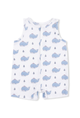 Angel Dear ADS26 Bubbly Sailor Whales Blue Shortie Romper