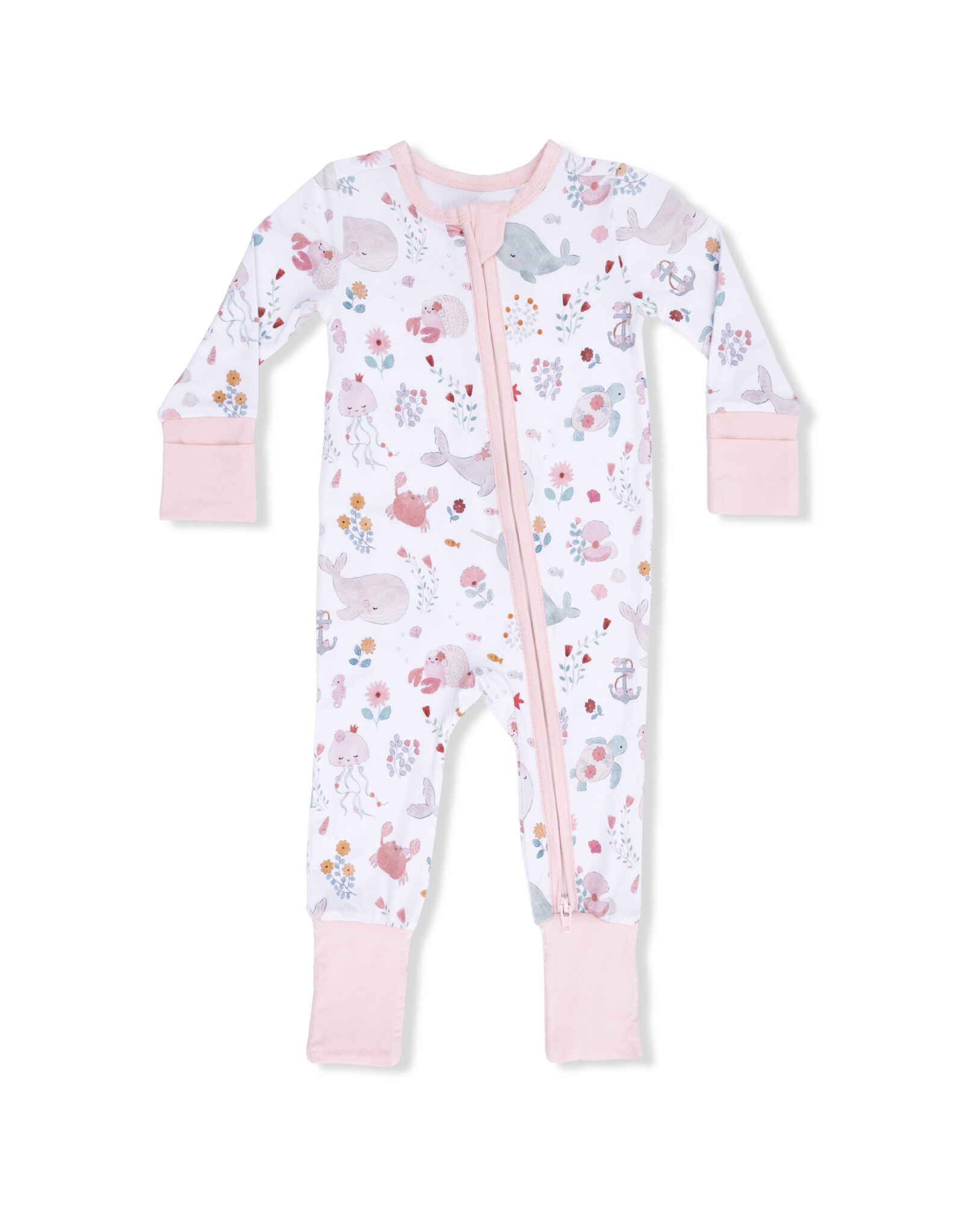 Angel Dear ADS26 2 Way Zipper Romper Garden Sea Creatures