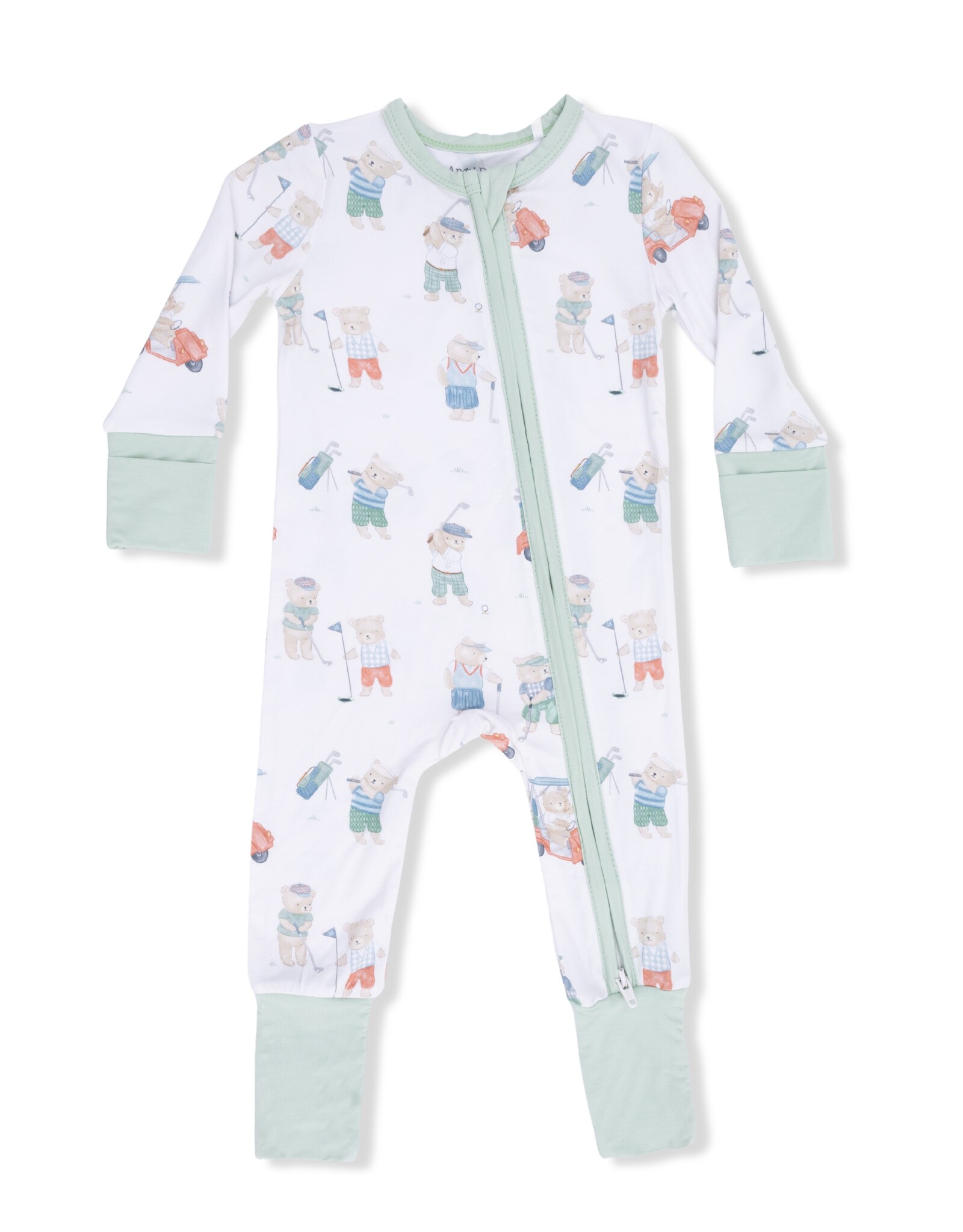 Angel Dear ADS26 2 Way Zipper Romper Golfing Teddy Bears