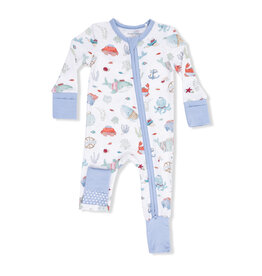 Angel Dear 2 Way Zipper Romper Sailor Sea Creatures