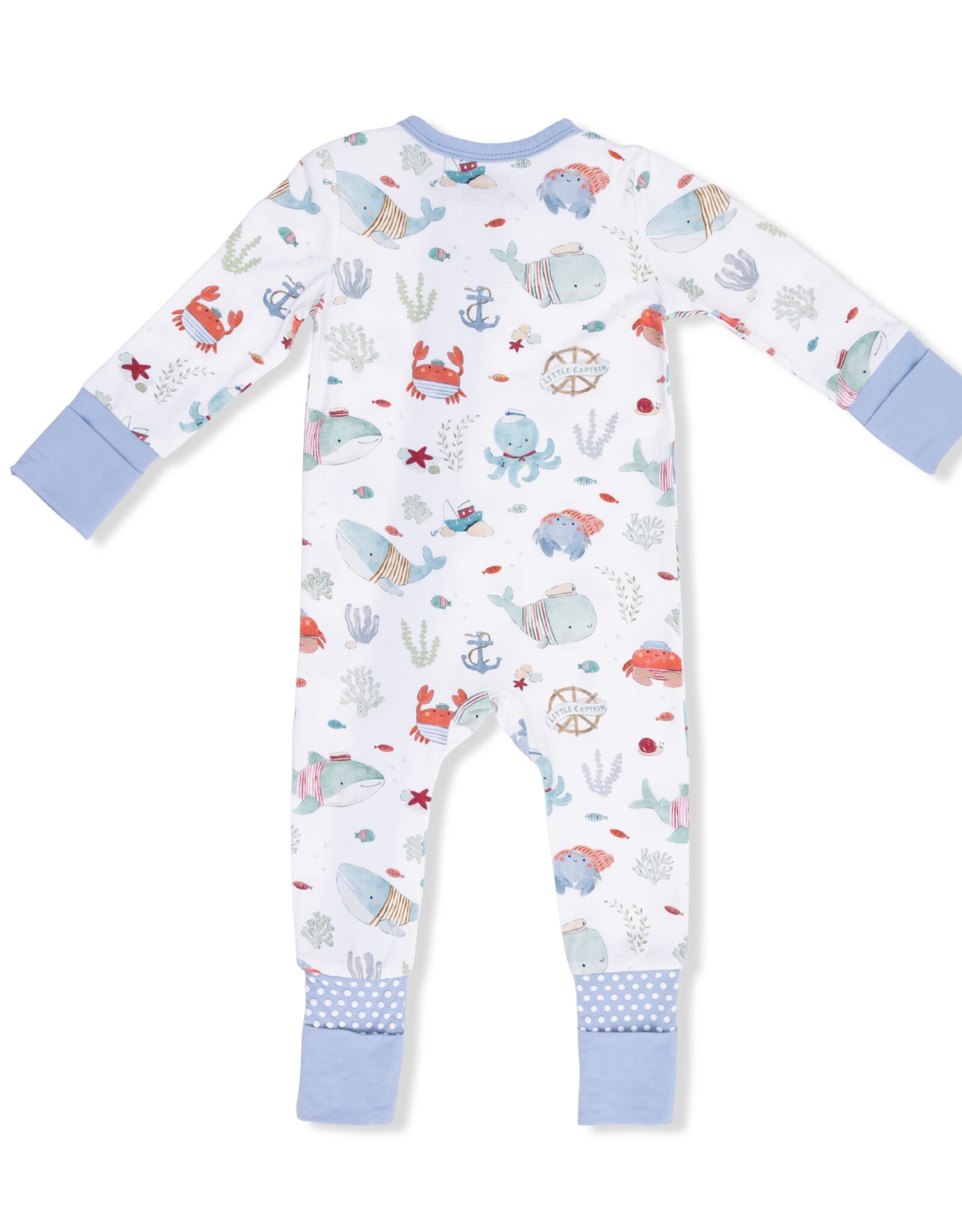 Angel Dear ADS26 2 Way Zipper Romper Sailor Sea Creatures