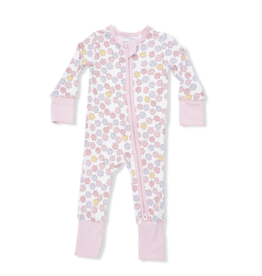 Angel Dear 2 Way Zipper Romper Sarah Floral (6/12 Month)