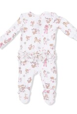 Angel Dear ADS26 2 Way Zipper Ruffle Footie Cowgirl Nursery