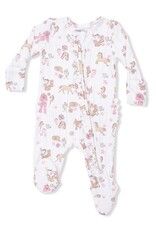 Angel Dear ADS26 2 Way Zipper Ruffle Footie Cowgirl Nursery