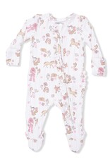 Angel Dear ADS26 2 Way Zipper Ruffle Footie Cowgirl Nursery