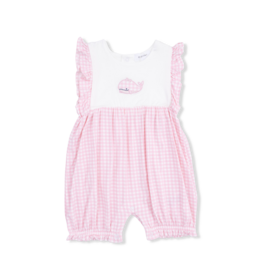 Angel Dear Bubbly Whale Pink Ruffle Playsuit