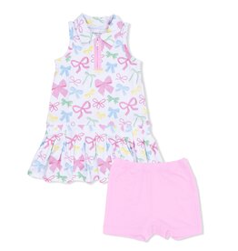 Angel Dear (Size 7/8) Sweet Bows Dress Polo Tennis Dress/Short