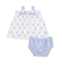 Angel Dear Heirloom Rose Stripe Top/Bloomer