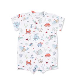Angel Dear Sailor Sea Creatures Henley Shortall Size 18/24 Month