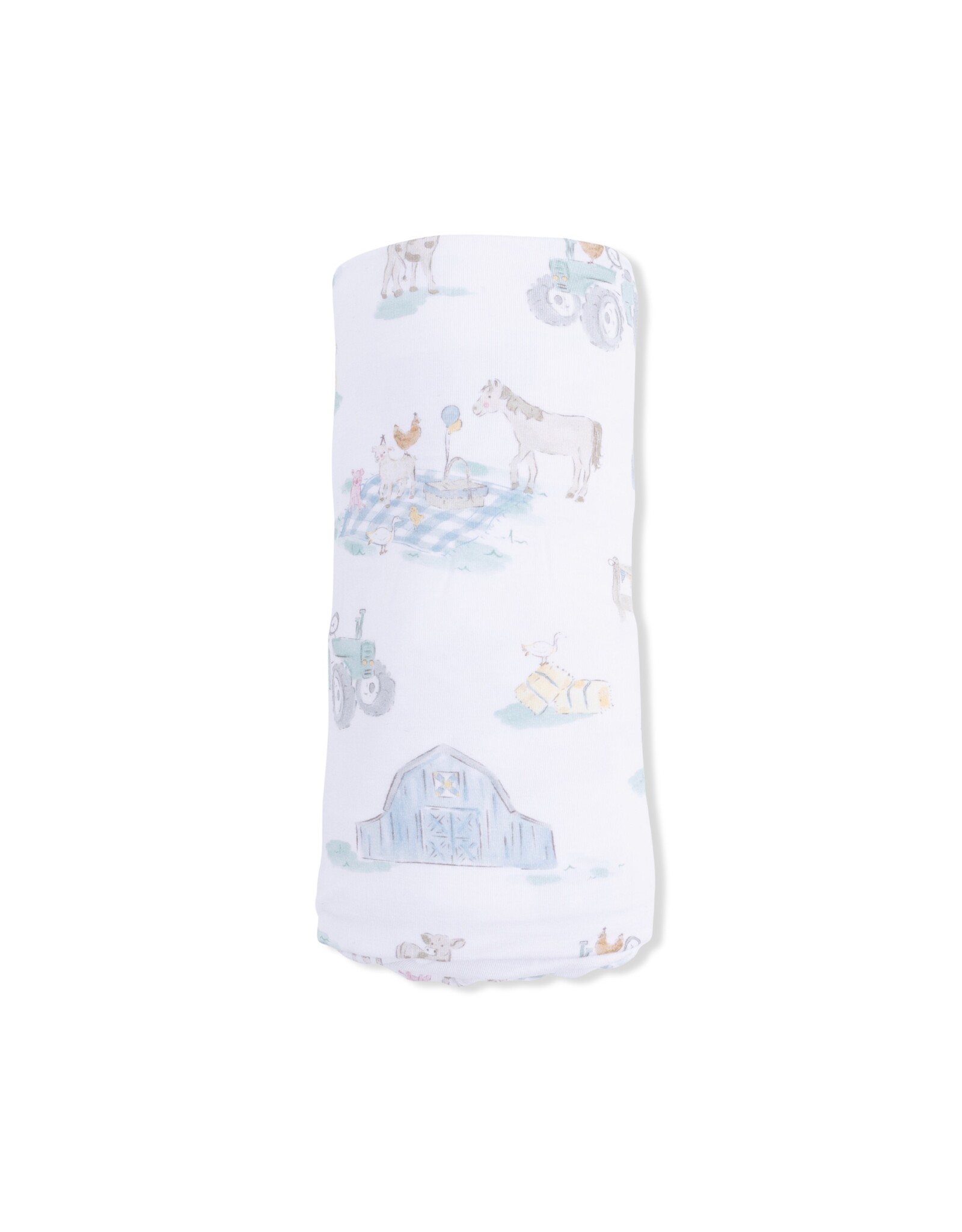 Angel Dear ADS26 Swaddle Blanket 45x45 Farm Animal Party