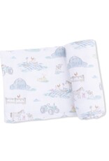 Angel Dear ADS26 Swaddle Blanket 45x45 Farm Animal Party