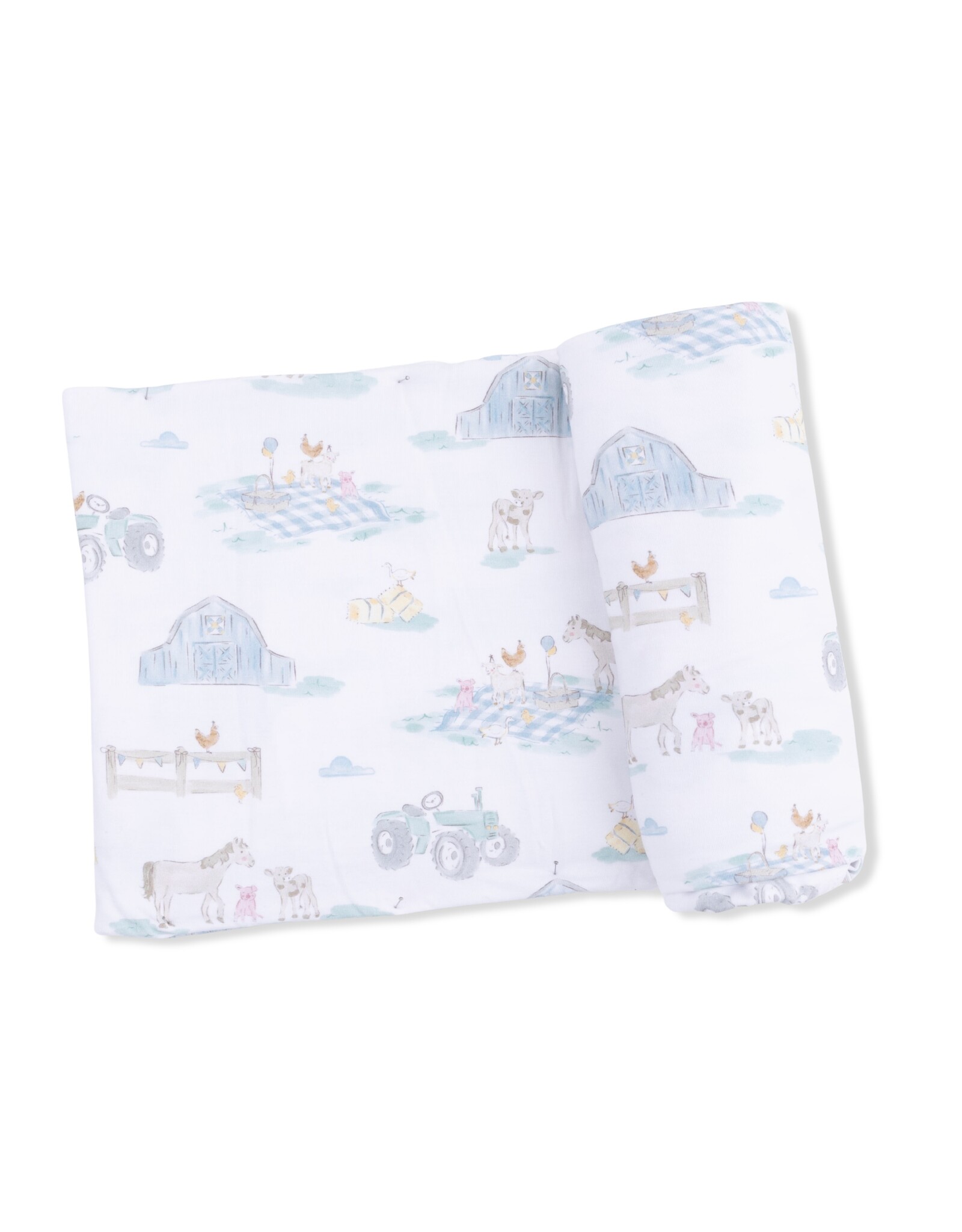 Angel Dear ADS26 Swaddle Blanket 45x45 Farm Animal Party