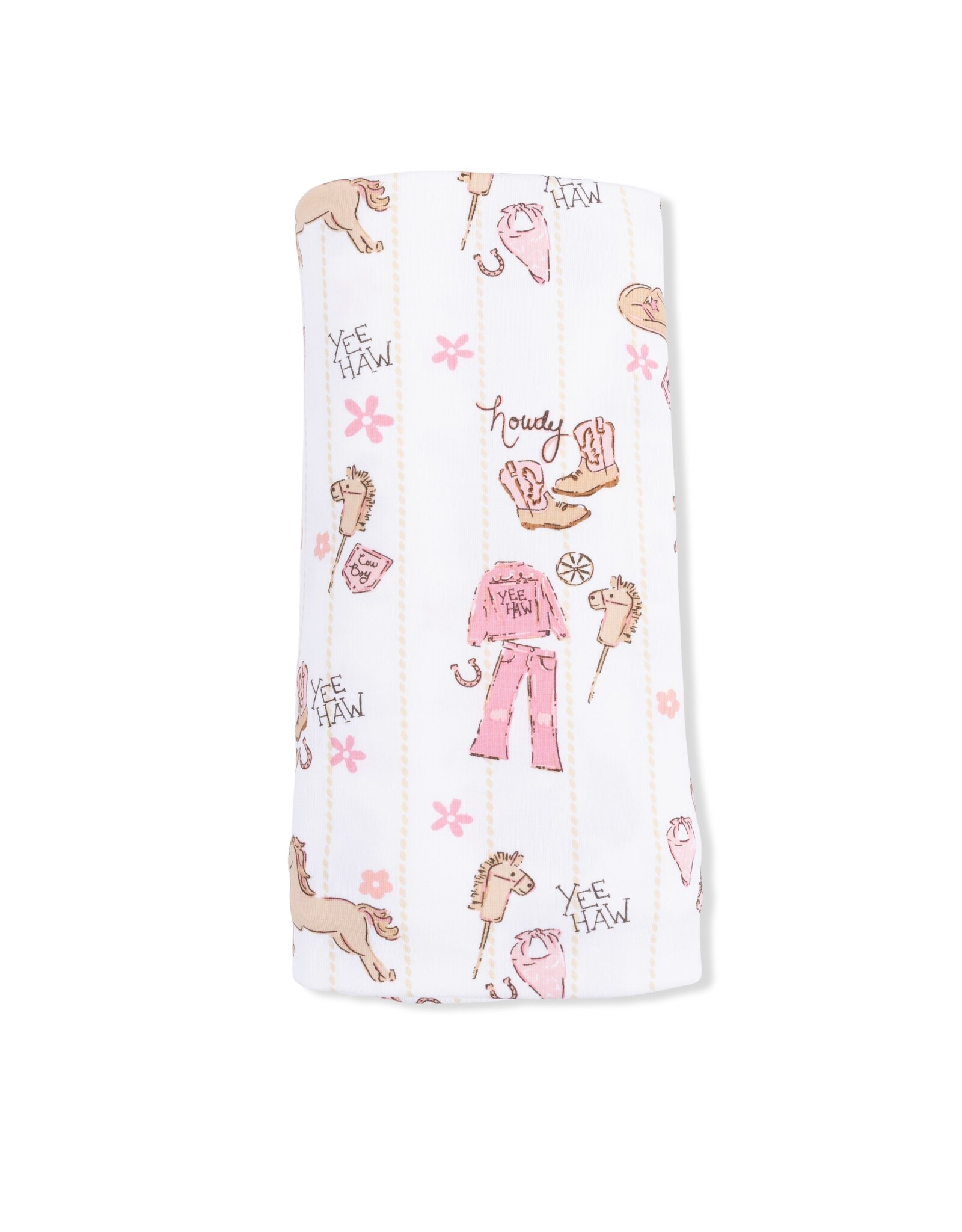 Angel Dear ADS26 Swaddle Blanket 45x45 Cowgirl Nursery
