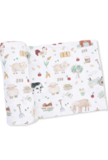 Angel Dear ADS26 Swaddle Blanket 45x45 Cute Farm Animals
