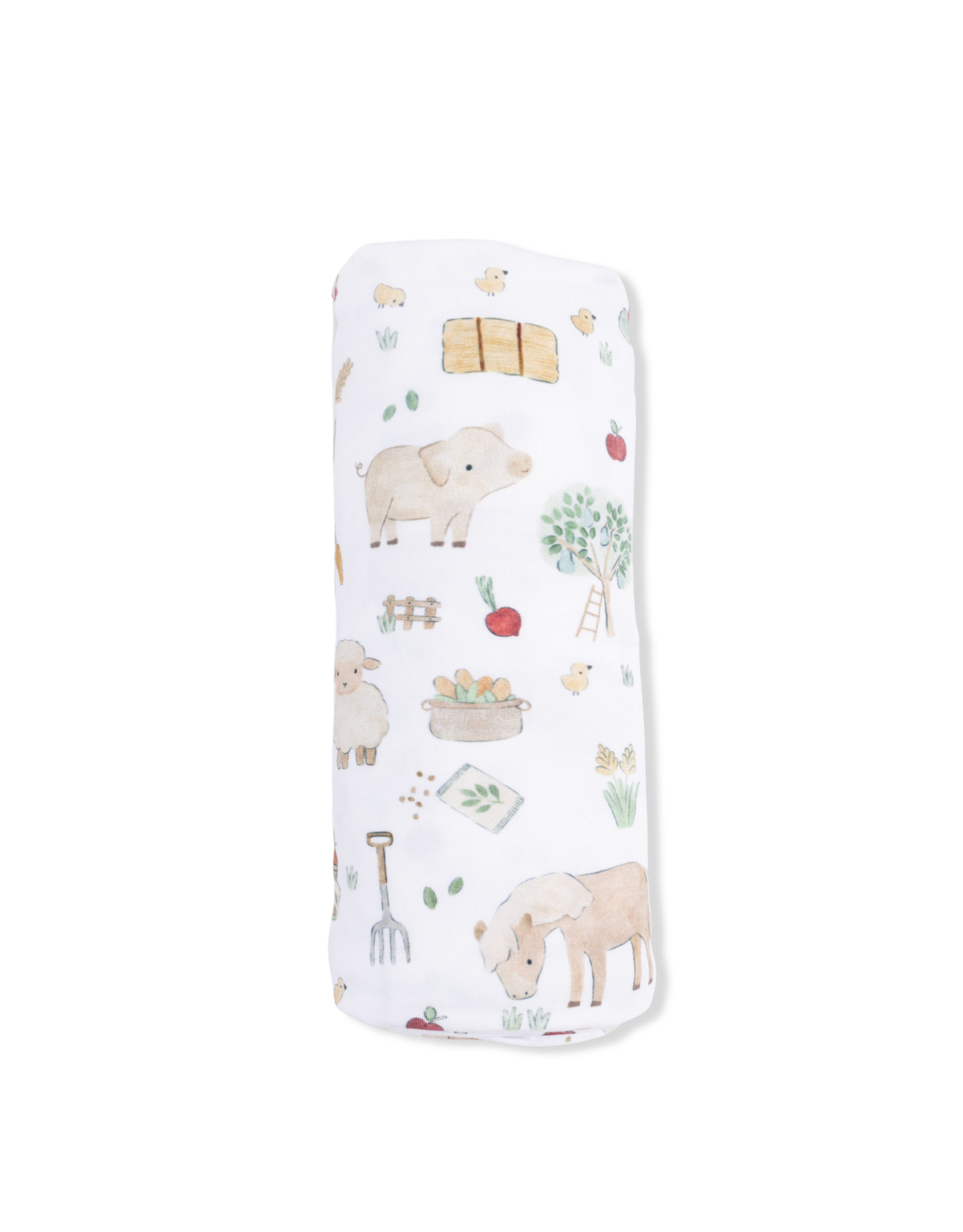 Angel Dear ADS26 Swaddle Blanket 45x45 Cute Farm Animals