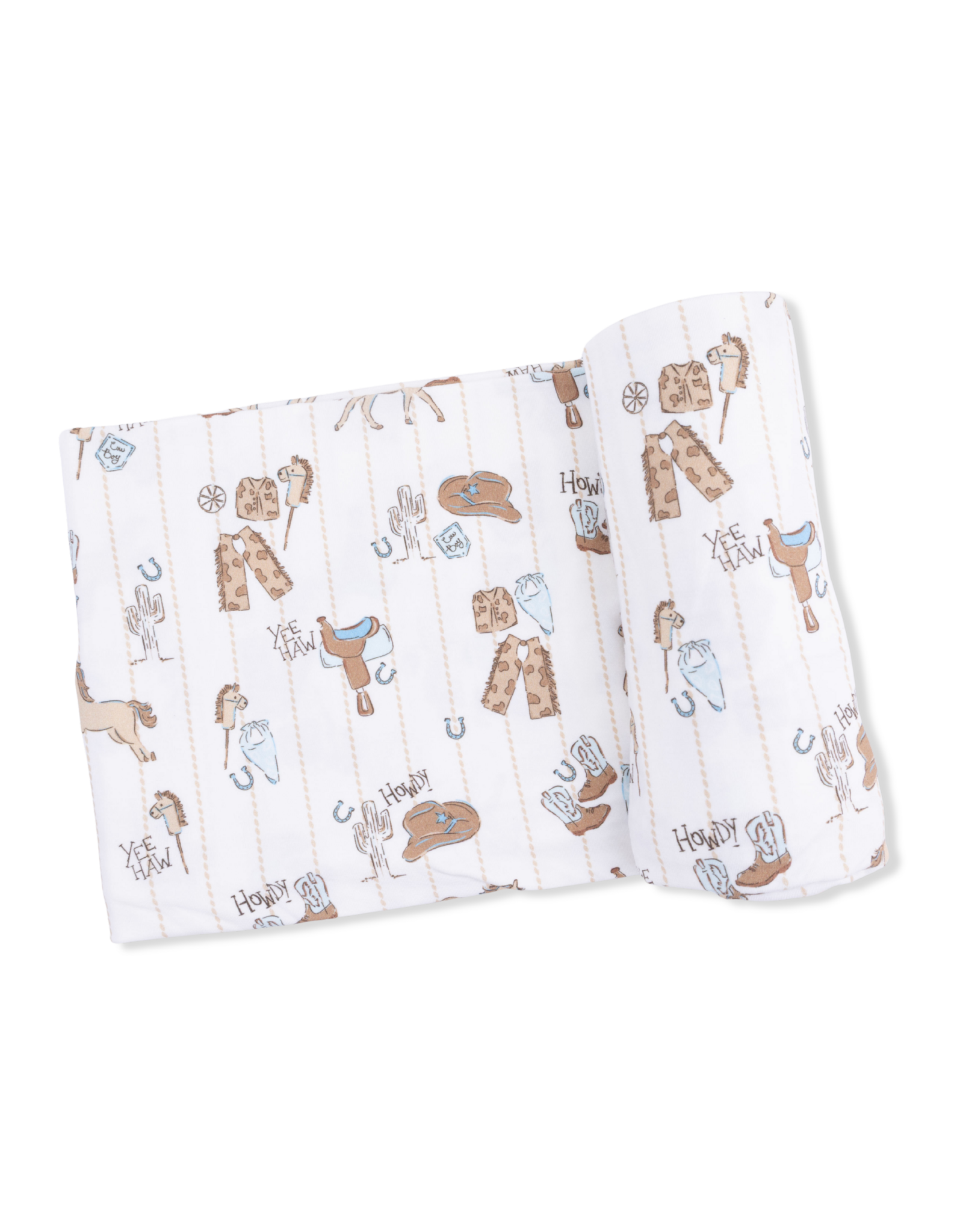 Angel Dear ADS26 Swaddle Blanket 45x45 Cowboy Nursery