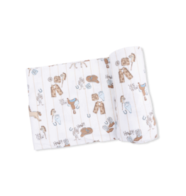 Angel Dear Swaddle Blanket 45x45 Cowboy Nursery
