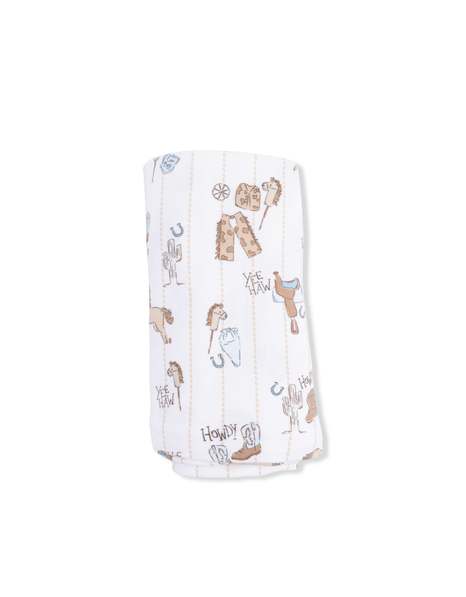 Angel Dear ADS26 Swaddle Blanket 45x45 Cowboy Nursery