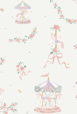 Angel Dear ADS26 Swaddle Blanket 45x45 Carousel Bows