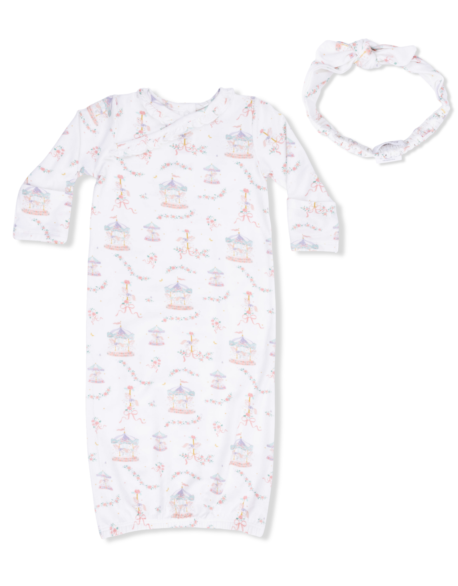 Angel Dear ADS26 Kimono Gown & Headband Carousel Bows